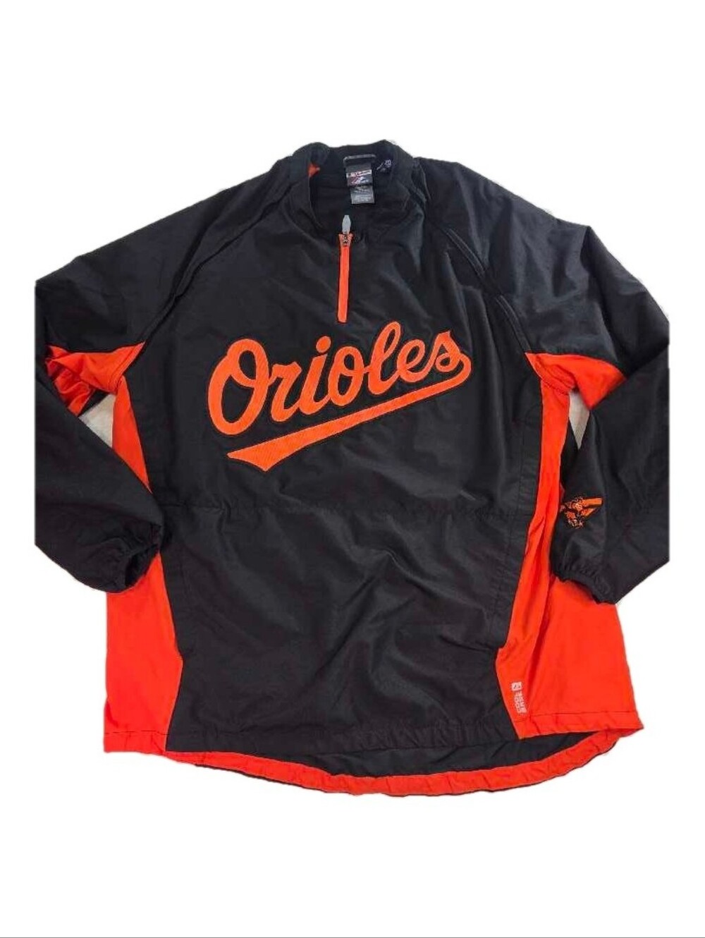 Baltimore Orioles Majestic XL 1/4 Zip - Zip Off Sleeves